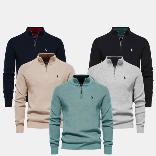 Pull Col Zippé  R&L (DÉSTOCKAGE)